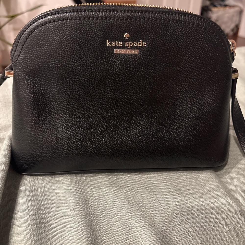 Kate Spade Black Pebbled Leather Crossbody Bag